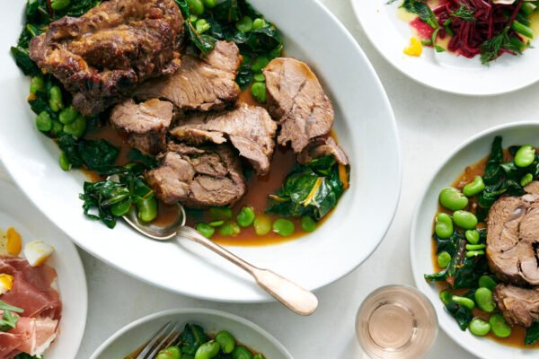 A Spring Menu Featuring Asparagus, Lamb and Lemon Cake
