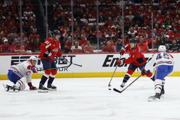 Connor McMichael’s pair guide Caps to 2-0 series lead over Canadiens