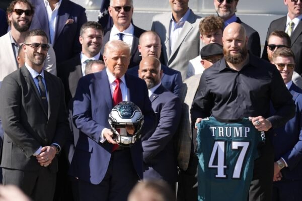 Several notable Eagles skip White House visit; Trump honors ‘incredible’ team