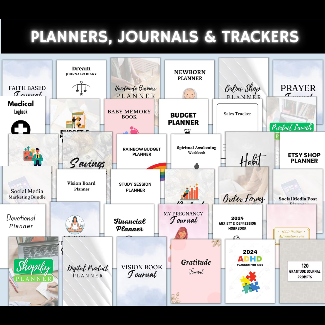 13,000+ Canva Templates Mega Bundle | 250+ PLR & MRR Planners, Journals, Trackers & More - Image 2