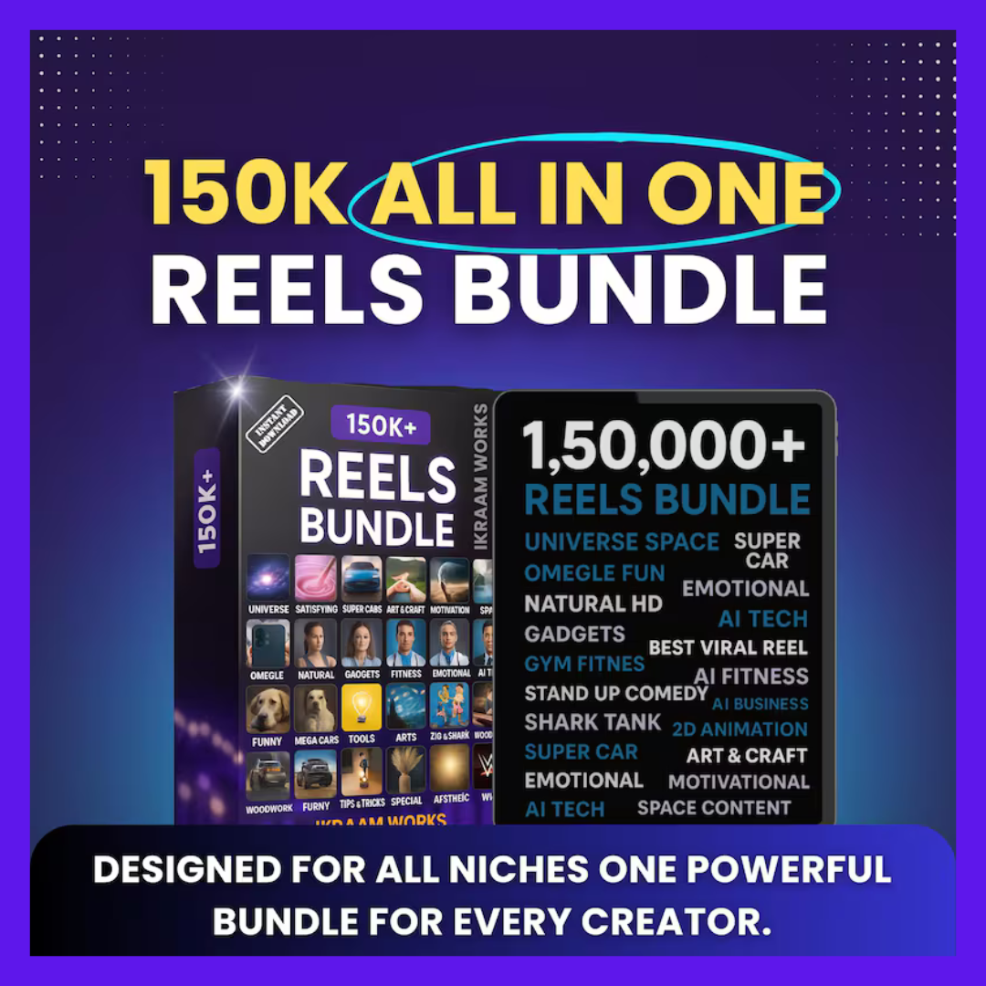 150K Viral Reels And Memes Bundles for social media boosting 🔥